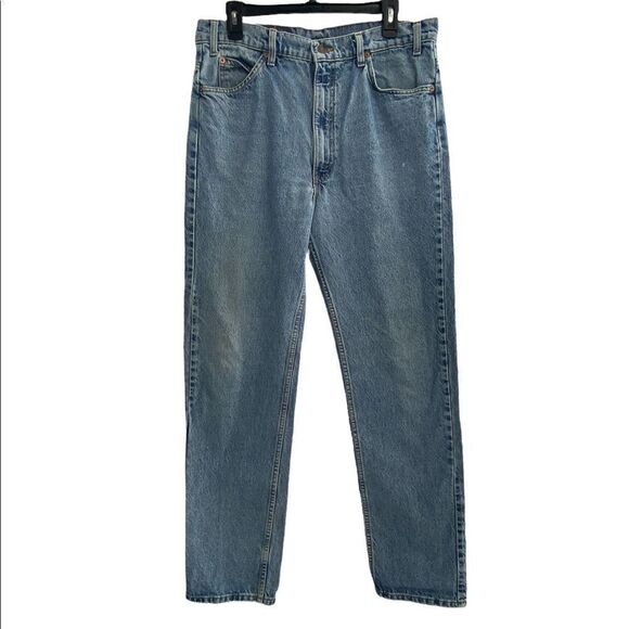 Vintage Levi's 505 Straight Leg Orange Tag Jeans 36x34 - Picture 1 of 7